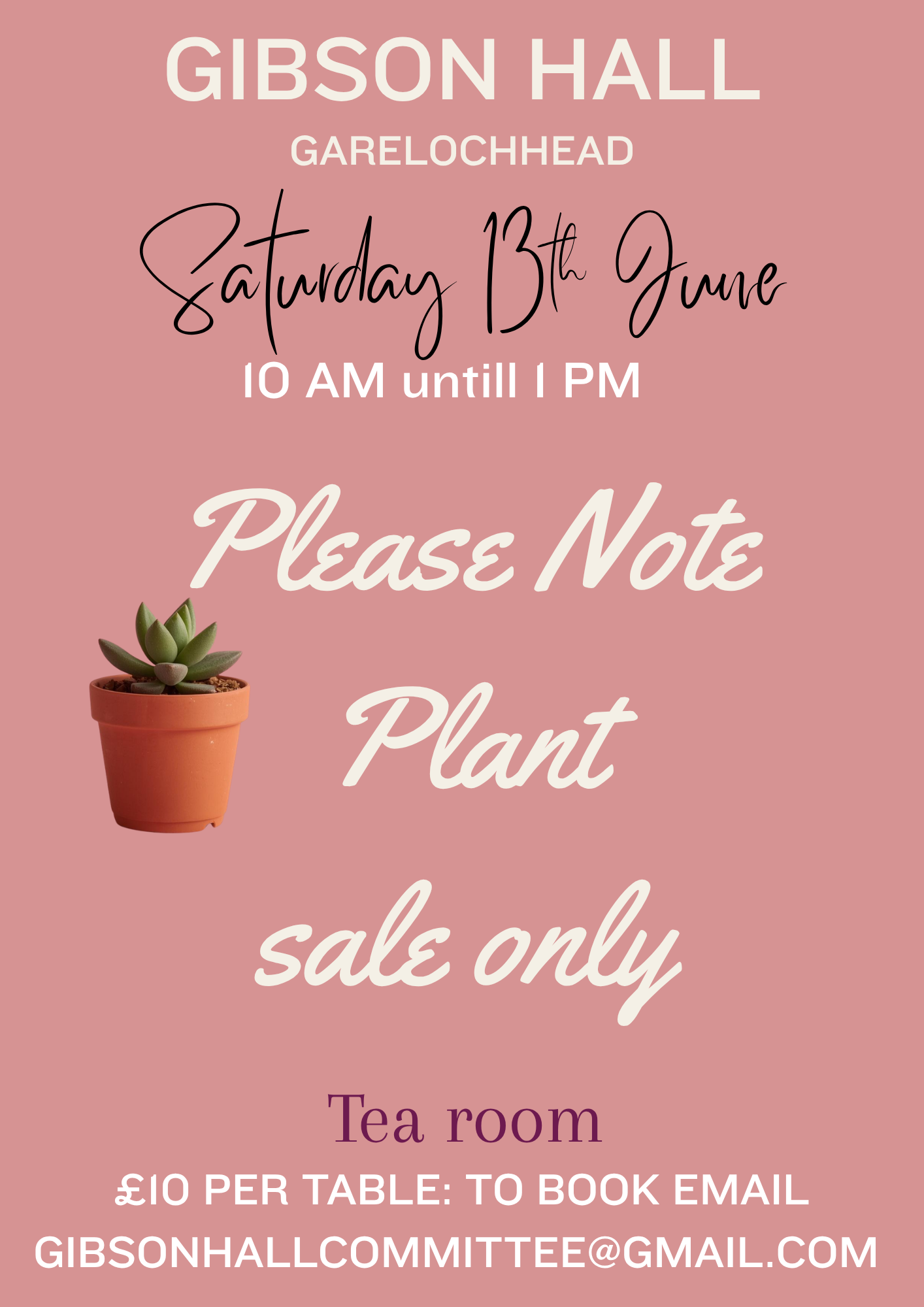 Plant Sale June 2 2026